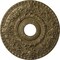 Ekena Millwork Rose Ceiling Medallion (Canopies up to 7 1/4"), 18"OD x 3 1/2"ID x 1 1/2"P, Mississippi Mud Crackle CM18ROMMC - alternate 1